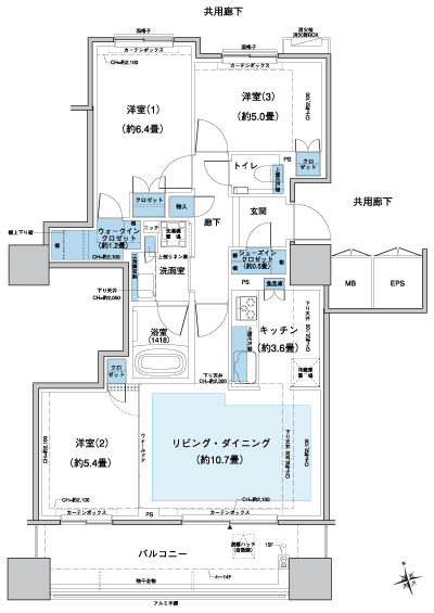 Floor: 3LDK + WIC + SIC, the occupied area: 71.04 sq m, Price: TBD