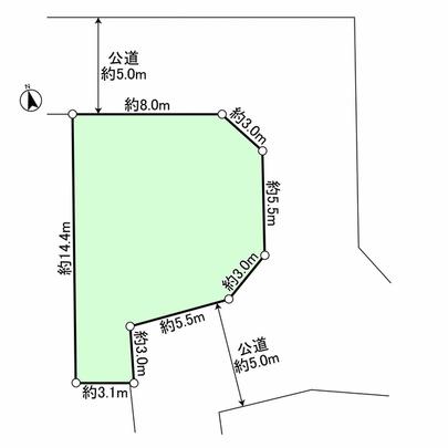Compartment figure. Compartment NO.  ・ east ・ 3 direction areas of the north