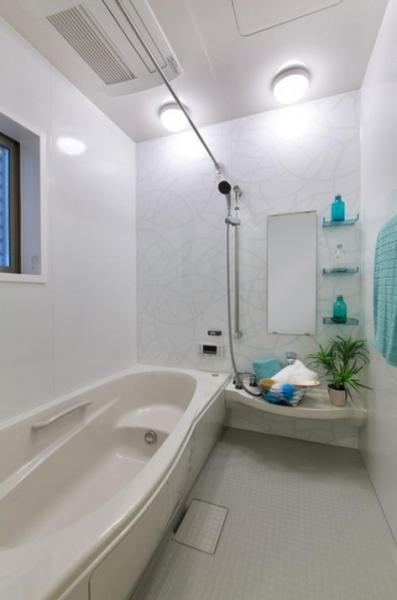 Building plan example (introspection photo). Bathroom construction cases