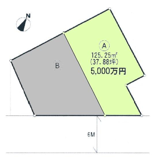 Compartment figure. Land price 47,500,000 yen, Land area 125.25 sq m compartment view