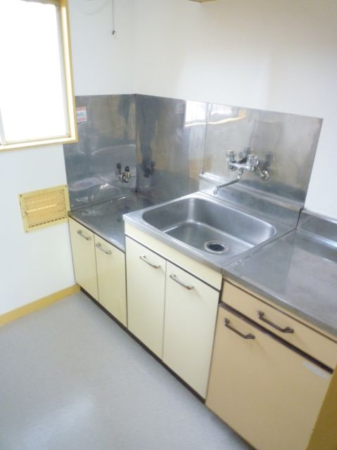 Kitchen. Two-burner gas stove can be installed.