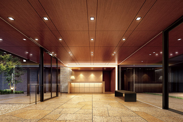 Shared facilities.  [Information lobby] Also it serves as a comprehensive guide to the management office of the city "Information lobby". Necessary information and management over the top of the living ・ We will continue to disseminate information related to maintenance, etc.. (Rendering CG)