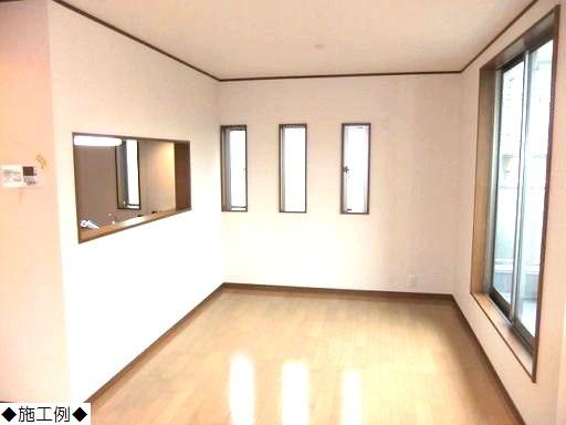 Building plan example (introspection photo). Living example of construction