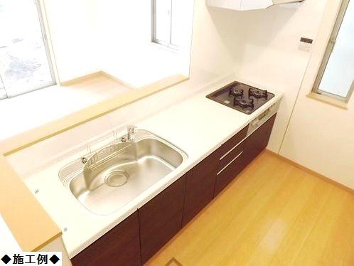 Building plan example (introspection photo). Kitchen construction cases