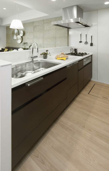 Open-minded open type of kitchen