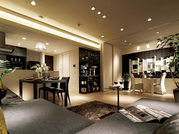 Building structure. living ・ dining( ※ model room ・ E 'type / Including paid option to part. Select Plan ・ Application of color selection, etc. has ended)