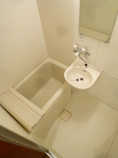 Bath. Bathroom with a wash basin.