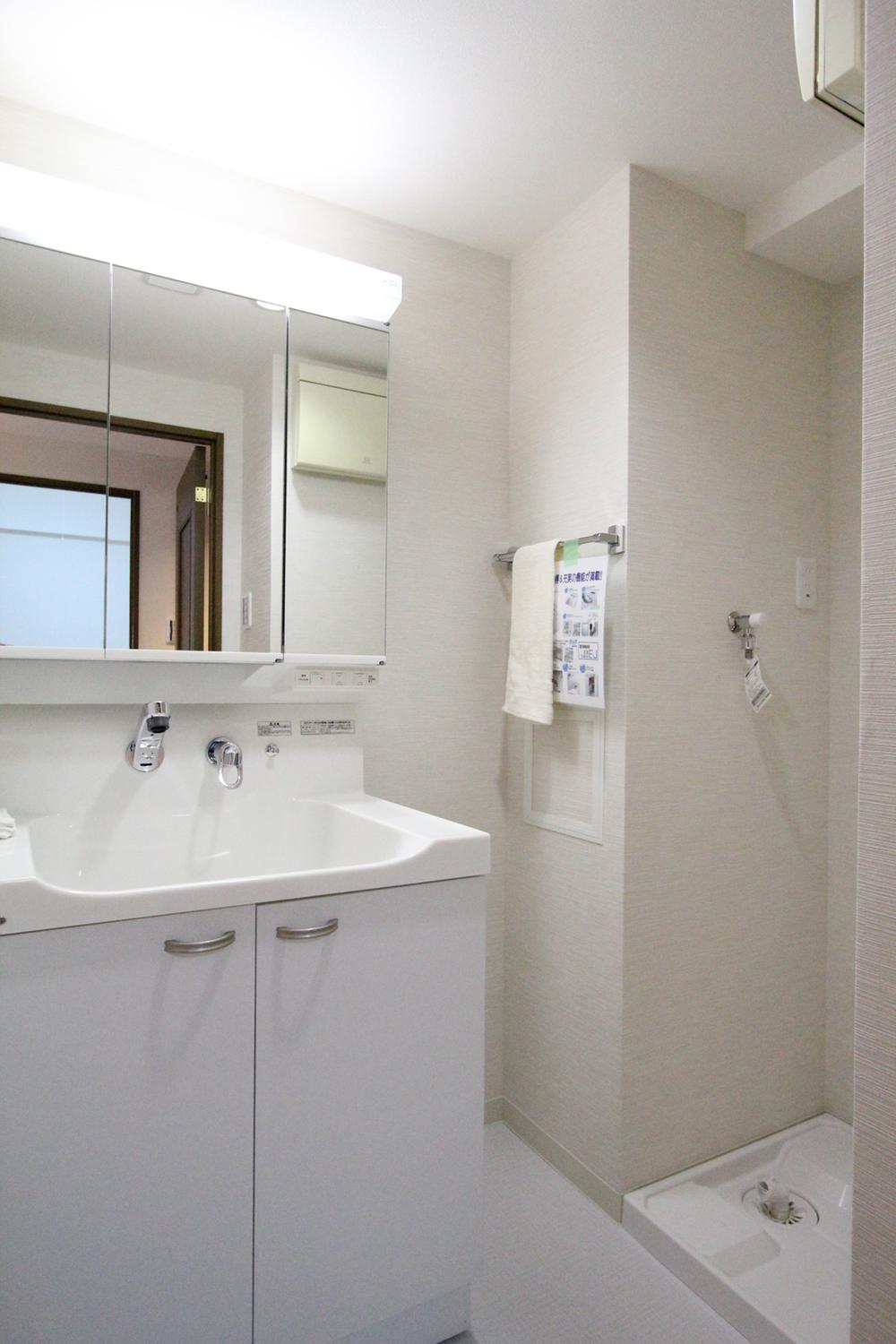 Wash basin, toilet. Interior