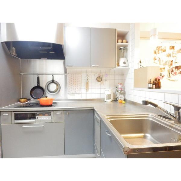 Kitchen. Effective space in the large L-shaped kitchen