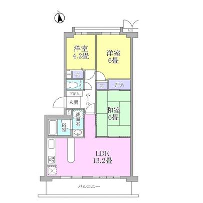 Floor plan. ☆ 3LDK type