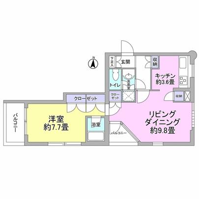 Floor plan. ◇ 1LDK type