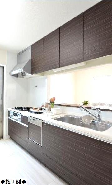 Building plan example (introspection photo). Kitchen construction cases