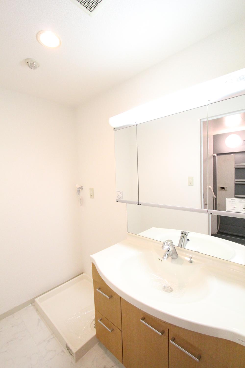 Wash basin, toilet. Interior