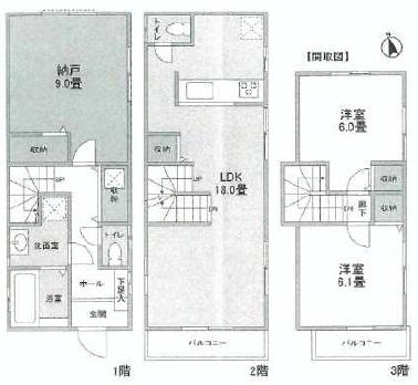 Floor plan. 35,800,000 yen, 2LDK+S, Land area 93.35 sq m , Building area 92.94 sq m