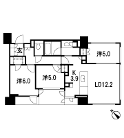 Floor: 3LD ・ K + WIC (walk-in closet), the area occupied: 71.8 sq m, price: 62 million yen, currently on sale