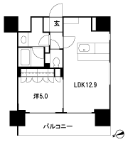 Floor: 1LDK, occupied area: 43.28 sq m, Price: 34,500,000 yen, now on sale
