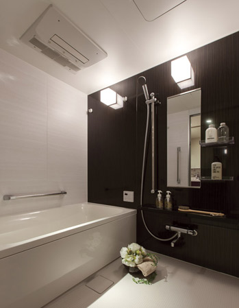 Bathing-wash room.  [bathroom] The theme of refresh, Bathroom was nestled as space disentangle the mind and body.