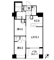 Floor: 2LDK + WIC, the occupied area: 54 sq m, Price: 44,190,000 yen, now on sale