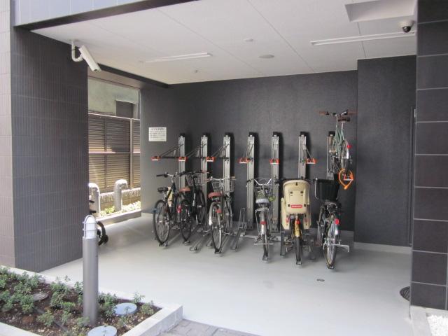 Parking lot. Common areas