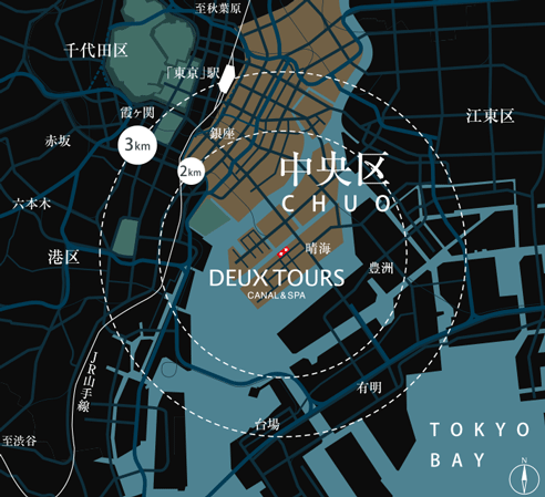 Surrounding environment. Distance sphere view ※ Distance garden view of the web is, Some road ・ We have written an excerpt of the facilities, etc..  ※ Distance Garden of the web is, It is Gaihaka linear distance on the map from local.