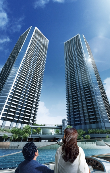 Morning appearance Rendering views from tide canal ( ※ 2)