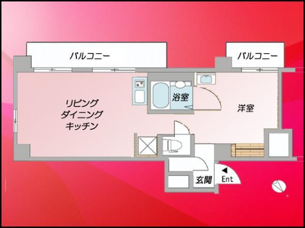 Floor plan. 1LDK, Price 23.8 million yen, Occupied area 40.11 sq m , Balcony area 10.5 sq m