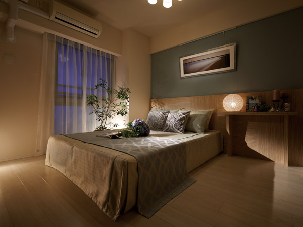 Living.  [Master bedroom] There is a comfort to be wrapped in silence. here, Where the deepening relaxation is. Live comfortably the city center. There is have a family, We Nde fun day-to-day while to cherish each time. About to go private is rich live <gratia Kachidoki>. Here there is, Irreplaceable space.