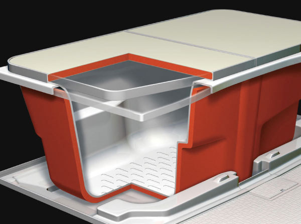 Bathing-wash room.  [Samobasu] 2 ℃ even after 6 hours only adopt the water temperature does not drop Samobasu. You can save Reheating and adding hot water. (Conceptual diagram)