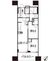 Floor: 2LDK + WIC, the occupied area: 53.25 sq m, Price: TBD