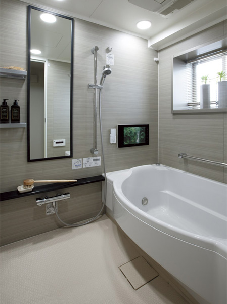 Bathing-wash room.  [Bathroom] Unwind slowly, To be a comfortable space that make me forget the fatigue of the day, Adopt advanced equipment stuck to the functionality and design. (B type same specifications ※ Including paid option / Application deadline Yes)