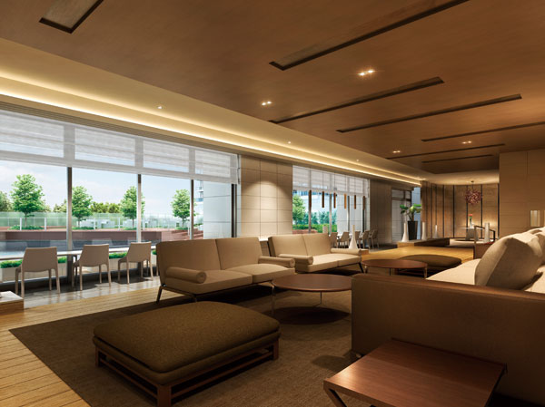 Shared facilities. Tear Russia Residence Garden View Lounge Rendering