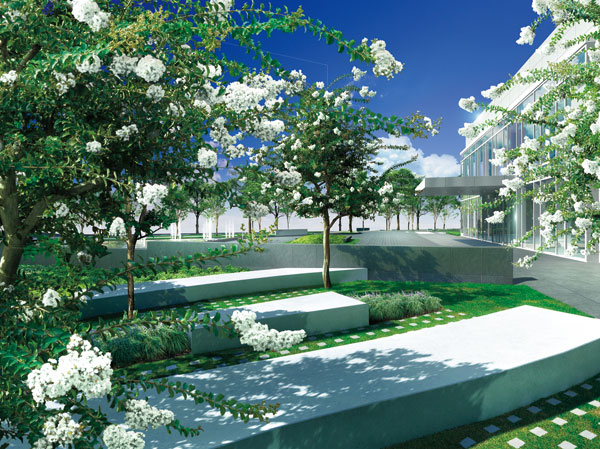 Shared facilities. Bosque Rendering of summer