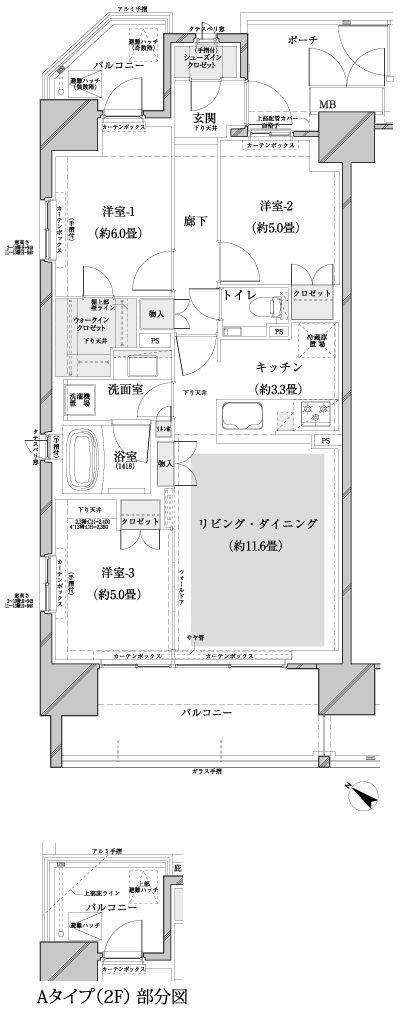 Floor: 3LDK + WIC + SIC, the occupied area: 71.05 sq m, Price: TBD