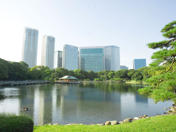 Surrounding environment. Hama Rikyu Gardens (about 1690m)