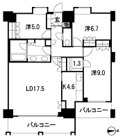 Floor: 3LDK + WIC, the occupied area: 96.95 sq m, Price: 100 million 27.8 million yen, currently on sale
