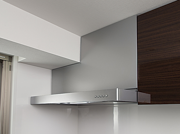 Kitchen.  [Range food] Rectification plate can be removed, Is easy specification of care.