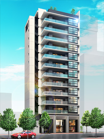 Buildings and facilities. All 37 units stocked with fit functionality and livability in excellent plan to colorful lifestyle.  ※ Exterior - Rendering