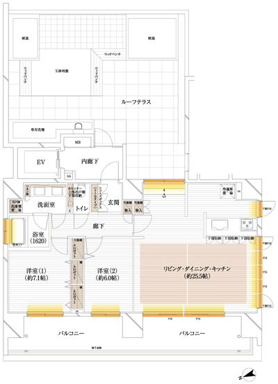 Floor: 2LDK, occupied area: 87.07 sq m, Price: TBD