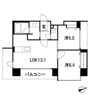 Floor: 2LDK, occupied area: 55.29 sq m, Price: 51,900,000 yen, now on sale