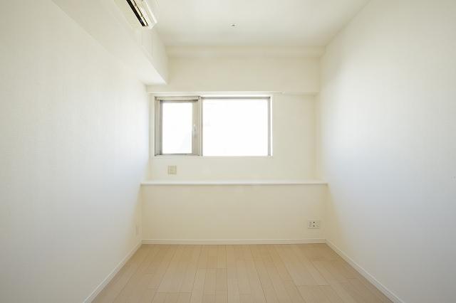 Non-living room. A living room with a window counter