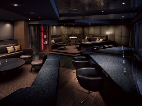 Shared facilities.  [Sky View Lounge / 40F] It will produce a black granite and dark color time the ring was calm of the counter. (Sky View Lounge Rendering,  ※ )