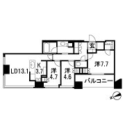 Floor: 3LDK + WIC, the area occupied: 81.2 sq m, price: 63 million yen ~ 94 million yen (tentative)