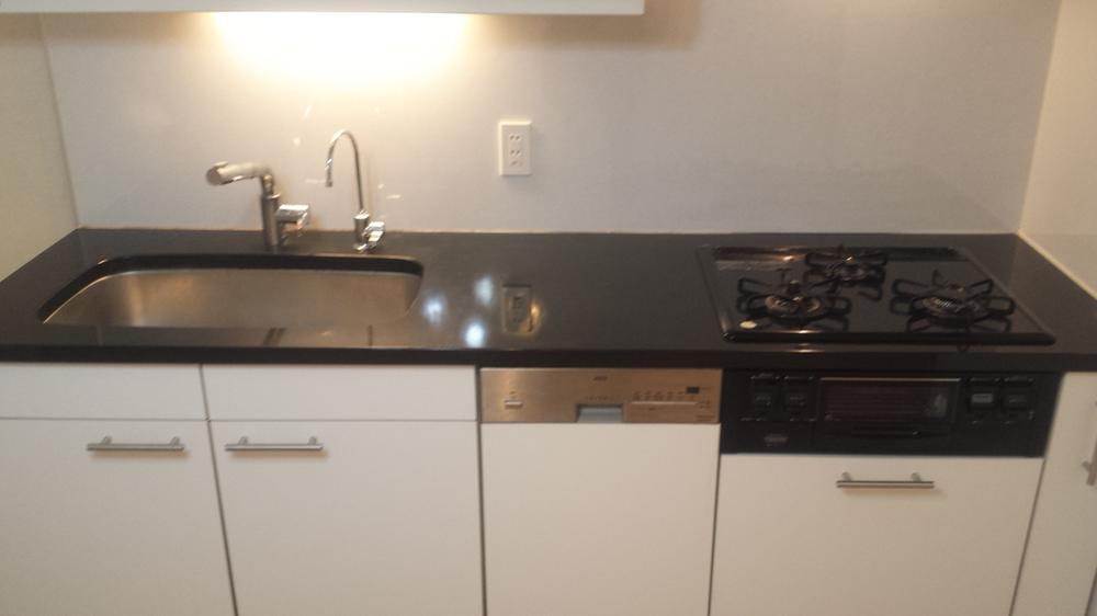 Kitchen. AEG made dishwashers, With disposer (December 2013 shooting)