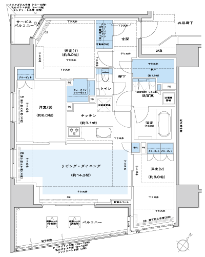 Floor: 3LDK + N + WIC + SIC, the occupied area: 85.74 sq m, Price: 91,900,000 yen, now on sale
