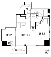 Floor: 2LDK (5 ~ 10th floor) / 1LDK+S(2 ~ 4th floor), the occupied area: 55.03 sq m