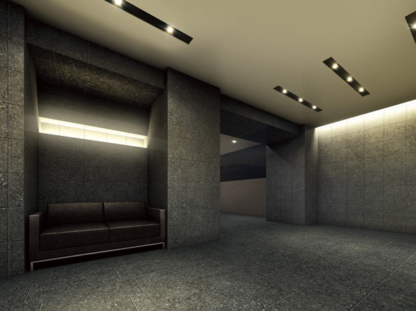 Shared facilities.  [Entrance Hall Rendering] (Which was caused to draw based on the drawings, In fact a slightly different)