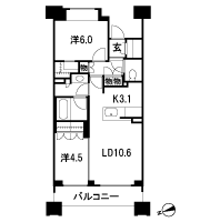 Floor: 2LDK + WIC + SIC, the occupied area: 58.59 sq m, Price: 58,500,000 yen ・ 59,400,000 yen, now on sale