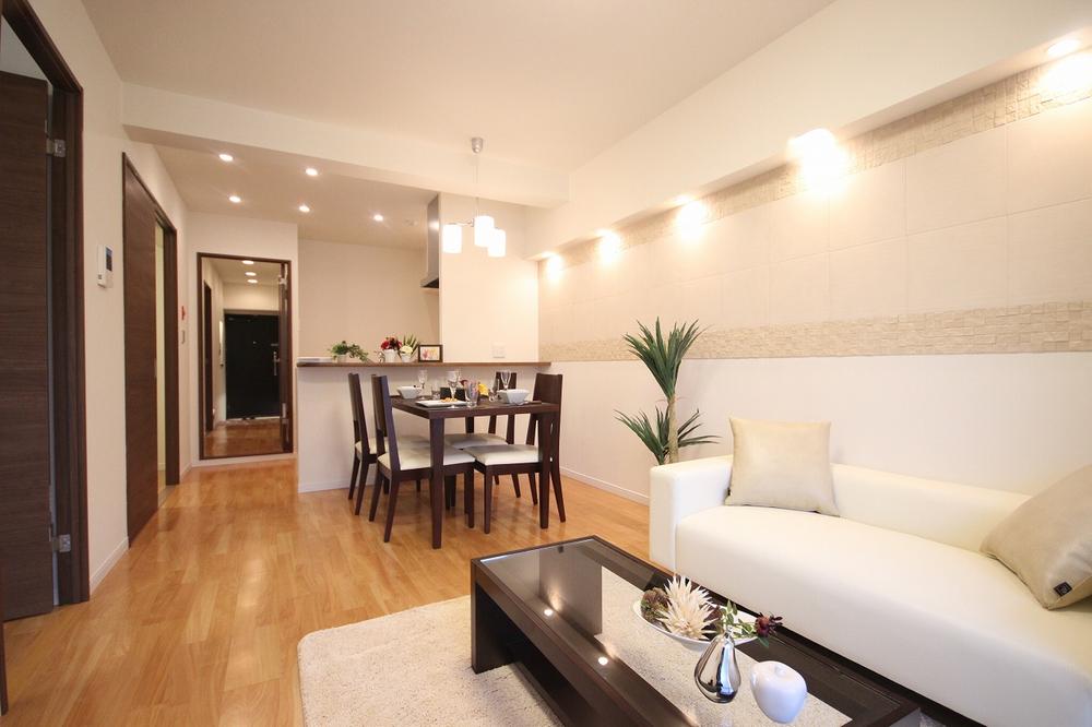 Living. Decorated with eco-carat, A little bit different ・ ・ ・ Glad Furnished