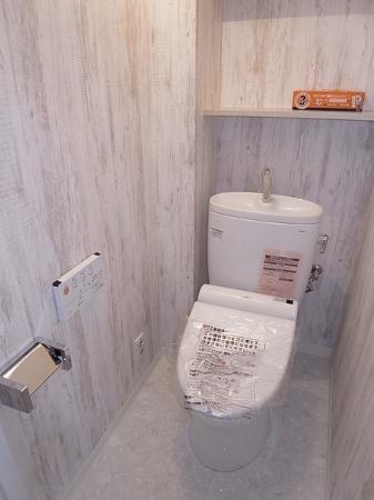 Toilet. Toilet with a new exchange Washlet