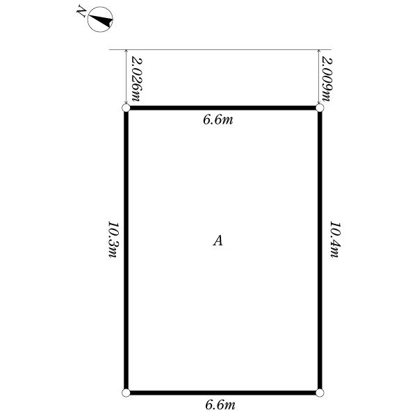 Compartment figure. Land price 19.9 million yen, Land area 69.29 sq m